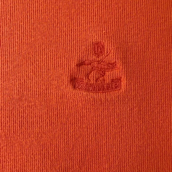 Vintage Faconnable Mens Sweater Long Sleeve 100% Cotton Rust Color 2XL - Picture 4 of 7
